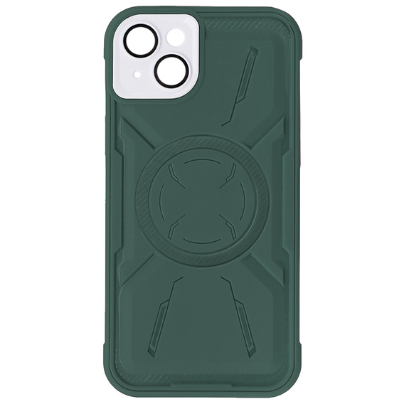 Tok iPhone 15, ERBORD Armor Mag, zöld