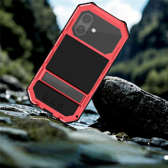 R-JUST páncélozott tok állvánnyal iPhone 17-hez