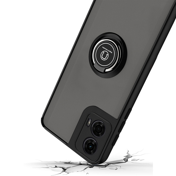 Tok Motorola Moto G24 / G24 Power / G04, Frosted Ring, fekete