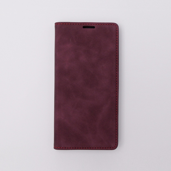 Telefontok a Motorola Moto E13 4G, ERBORD Vintage, pénztárca patenttal, piros