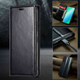 Pattintható tok a Samsung Galaxy S23, ERBORD Waxy Wallet, fekete