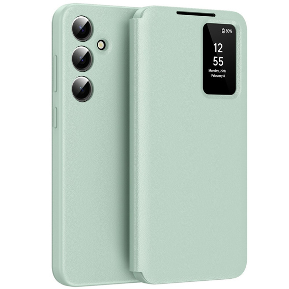 Flip tok Samsung Galaxy A56 5G, Smart View Wallet, zöld