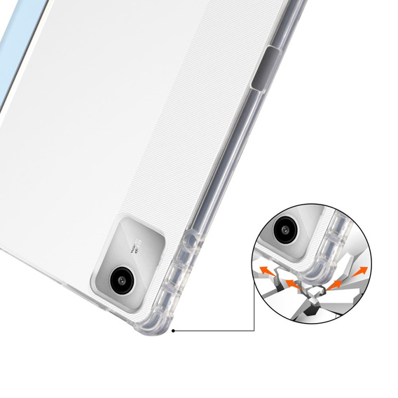 Tok Lenovo Tab M11, Smartcase Hybrid, tolltartó résszel, kék