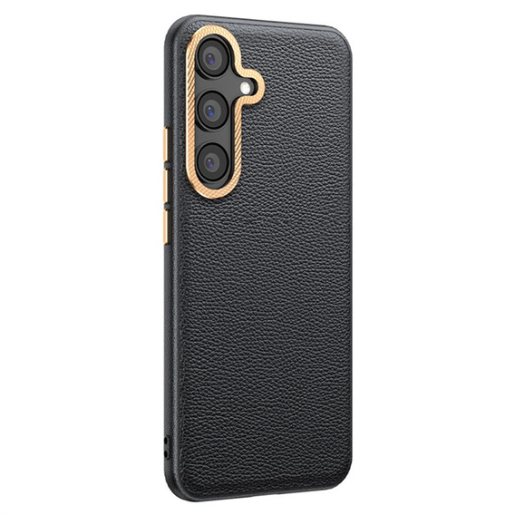Bőr tok Samsung Galaxy S25+ Plus, leather hybrid, szürke