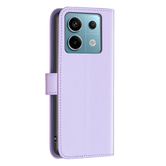 Pattintható tok a Xiaomi Redmi Note 13 Pro 5G, BINFEN Wallet, lila