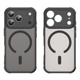 Matt tok iPhone 17 Pro készülékhez, MagSafe, kameravédelemmel, fekete