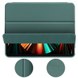 Tok iPad Pro 11 2021/2022, Smartcase tolltartóval, zöld