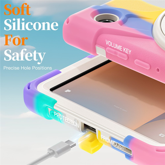 Páncélozott tok állvánnyal és vállpánttal Samsung Galaxy Tab A11 készülékhez