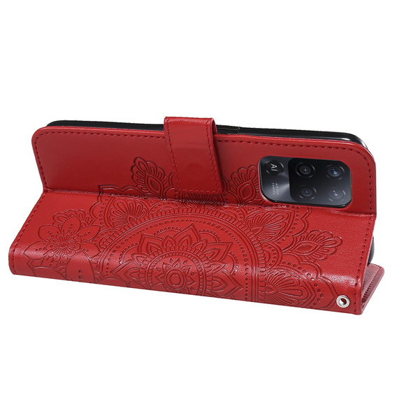 Pattintható tok a Oppo Reno5 Z / A94 / A95 5G, Mandala, piros