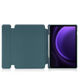 Billentyűzet tok Samsung Galaxy Tab S10 Lite / S10 FE / S9 FE, Rotary 360° Leather, sötétzöld