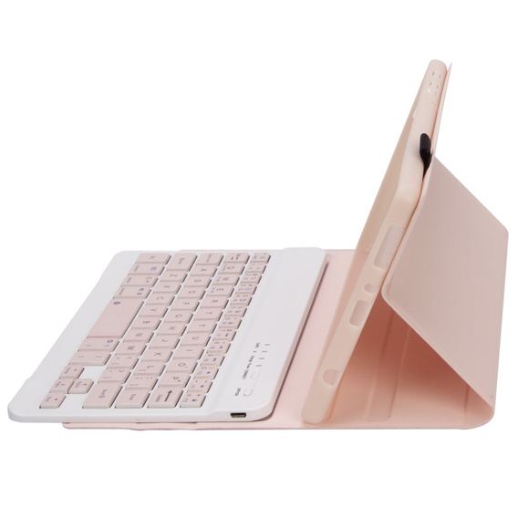 Tok + billentyűzet Samsung Galaxy Tab A7 Lite 8.7 T220 / 225, rózsaszín rose gold