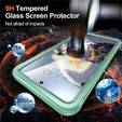 Tok Samsung Galaxy S25 FE-hoz, Shockproof, üveggel, MagSafe-hoz, zöld