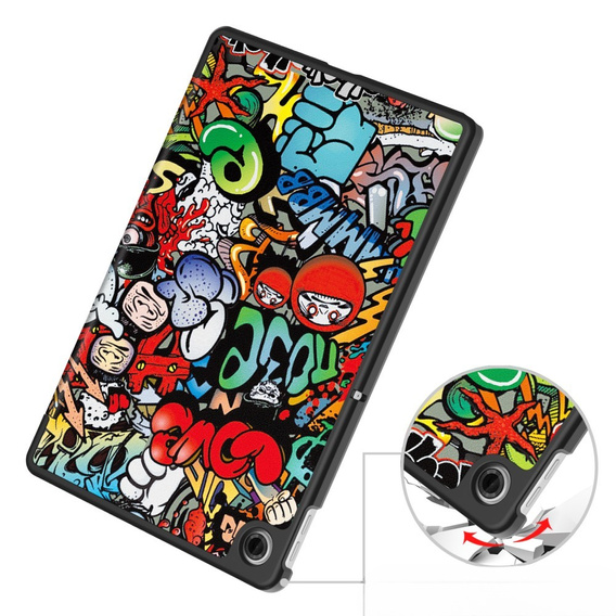 Tok Lenovo Tab TB311FU, Smartcase, graffiti