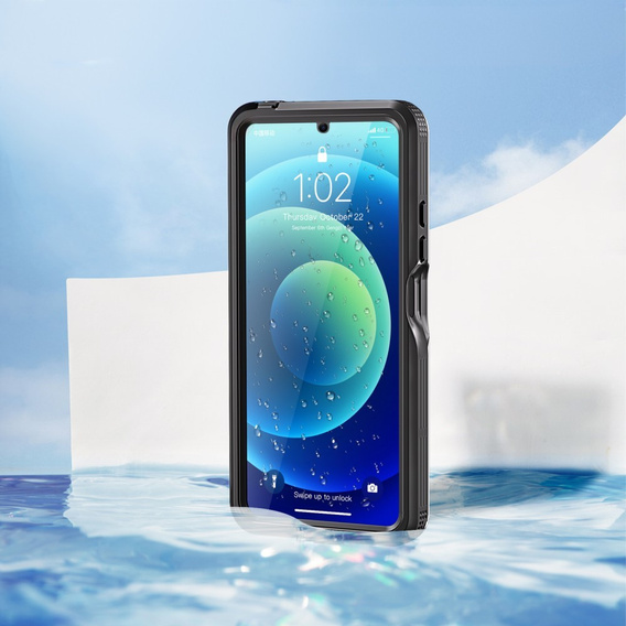 IP68 vízálló tok Xiaomi Redmi Note 13 5G, Redpepper, fekete