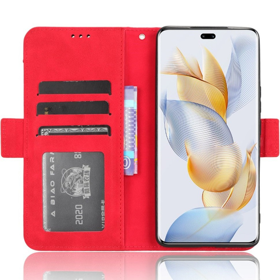 Pattintható tok a Honor 90, Card Slot, piros