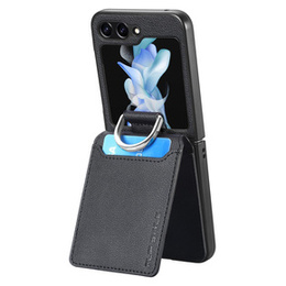 Tok Samsung Galaxy Z Flip7 FE / Z Flip6, Card Slot Ring Case, fekete
