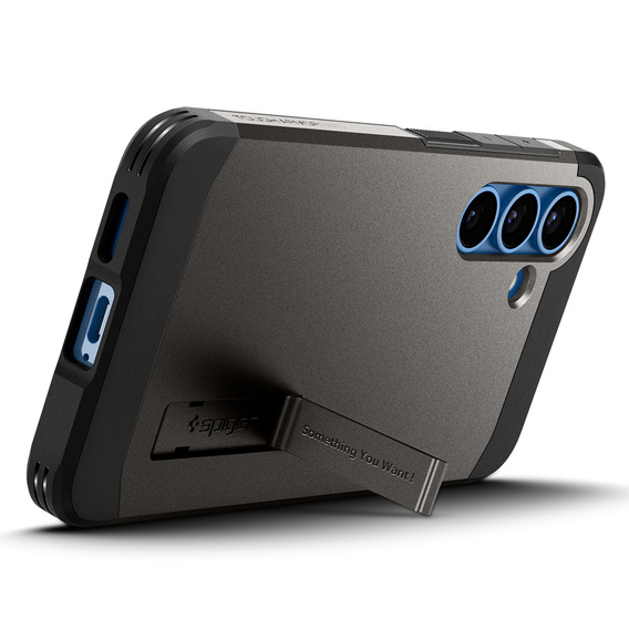 Spigen Tough Armor Mag Gunmetal tok Samsung Galaxy S25-hez