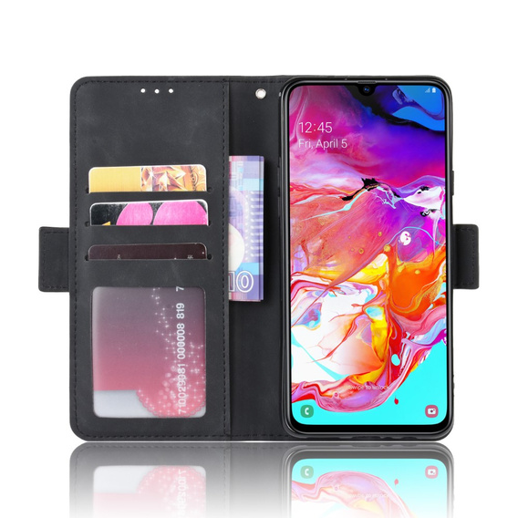 Pattintható tok a Samsung Galaxy A20s, Card Slot, fekete