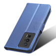 Pattintható tok a Poco F5 Pro 5G, Wallet Smart Magnet, kék