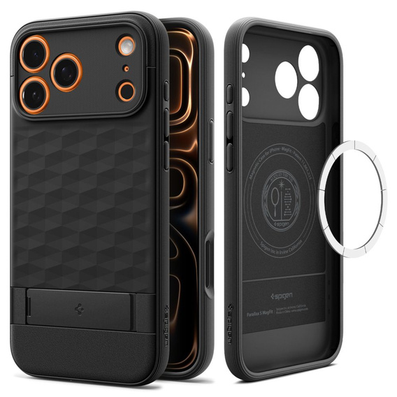 Spigen Parallax "S" MagSafe tok állvánnyal iPhone 17 Pro Max készülékhez
