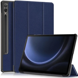 Tok Samsung Galaxy Tab S9 FE+ Plus, Smartcase tolltartóval, sötétkék
