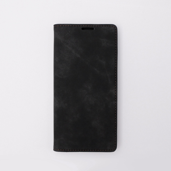 Telefontok a Motorola Moto G73, ERBORD Vintage, pénztárca patenttal, fekete