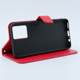 Pattintható tok a Motorola Moto G54 5G, Crazy Horse Wallet, piros