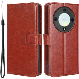 Pattintható tok a Honor Magic 5 Lite, Crazy Horse Wallet, barna