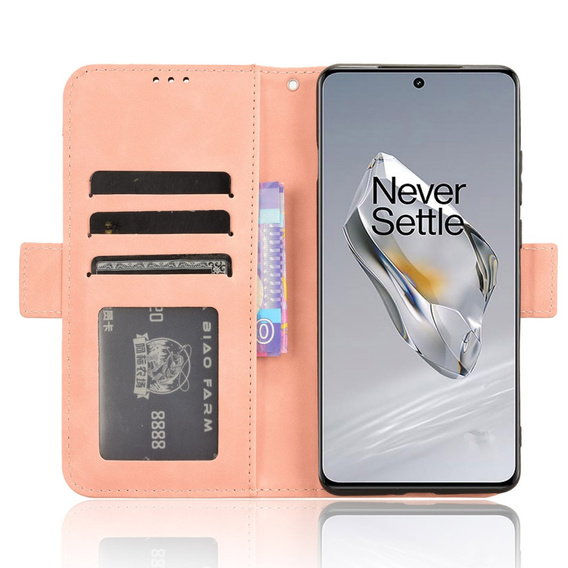 Pattintható tok a OnePlus 12 5G, Card Slot, rózsaszín