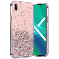 Telefontok a Huawei P20 Lite, Glittery, rózsaszín