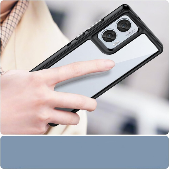 Telefontok a Motorola Edge 50 Fusion 5G, Fusion Hybrid, átlátszó / fekete