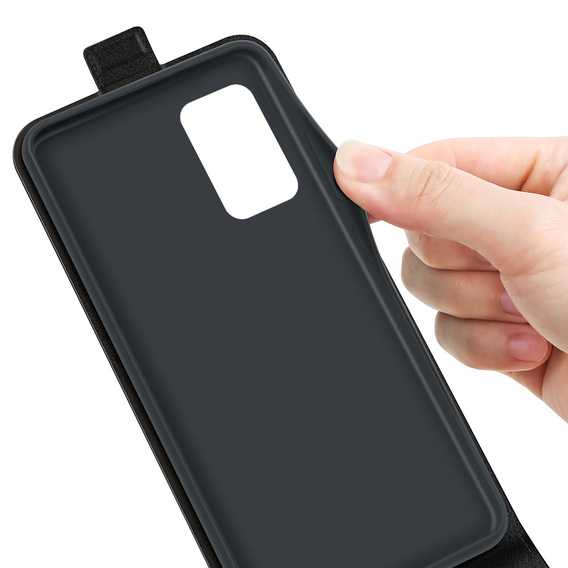 Pattintható tok a Samsung Galaxy A33 5G, Flip, fekete