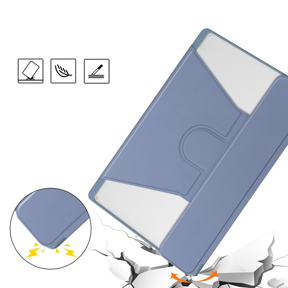 Billentyűzet tok Lenovo Tab M11, Rotary 360° Leather, lila