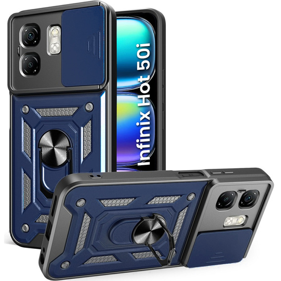 Telefontok a Infinix Hot 50i 4G, CamShield Slide, kék