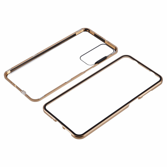 Tok Samsung Galaxy A16, Magnetic Dual Glass, arany