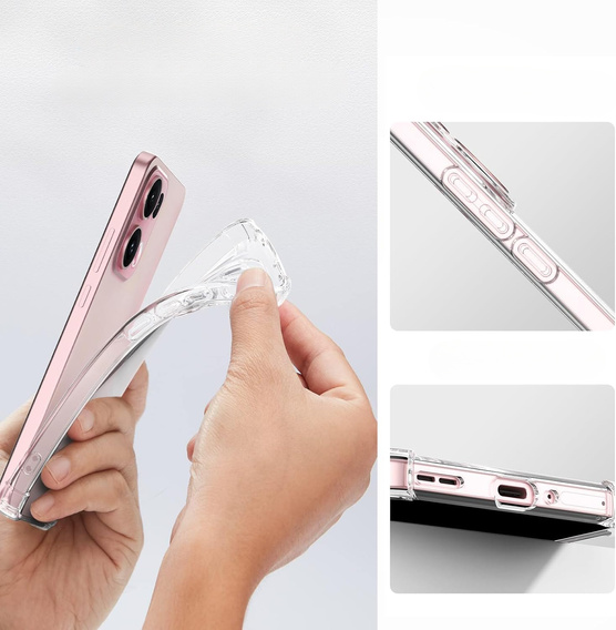 Telefontok a Oppo Reno 13 Pro, Dropproof, átlátszó