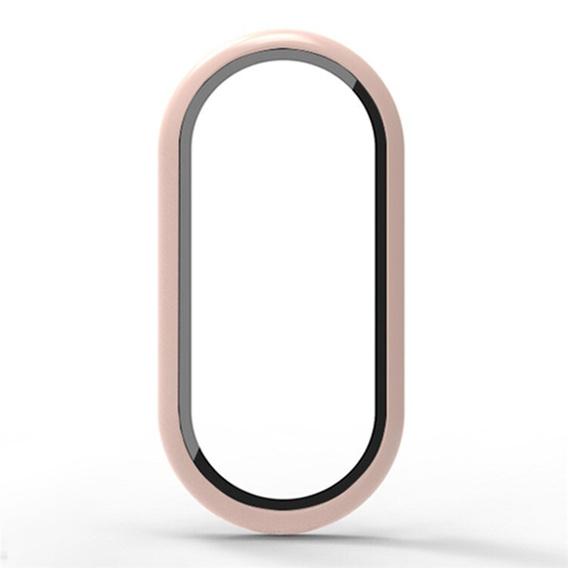 2in1 tok + edzett üveg a Xiaomi Smart Band 10 / 9 / 8-hoz, rózsaszín