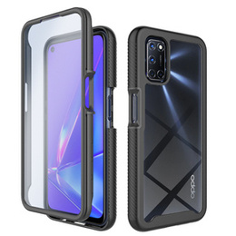 Tok OPPO A52/A72/A92 készülékhez, Shockproof, fóliával, kék