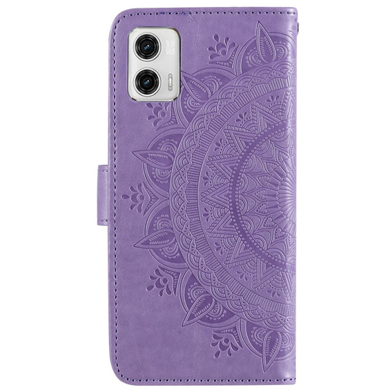 Pattintható tok a Motorola Moto G73 5G, Mandala Flower, lila