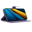 Pattintható tok a Xiaomi Poco X6 5G, Butterfly, lila