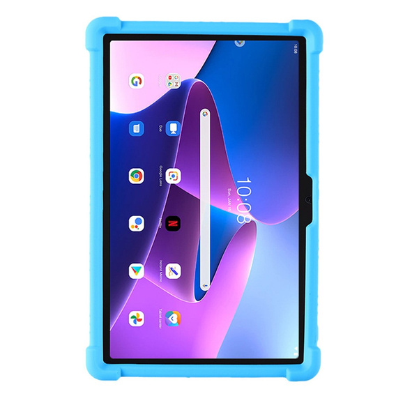Szilikon tok Lenovo Tab M10 Plus 10.6 Gen 3 TB-125F TB-128F, Impact, páncélozott, kék