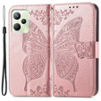 Pattintható tok a Realme C35, Butterfly, rózsaszín