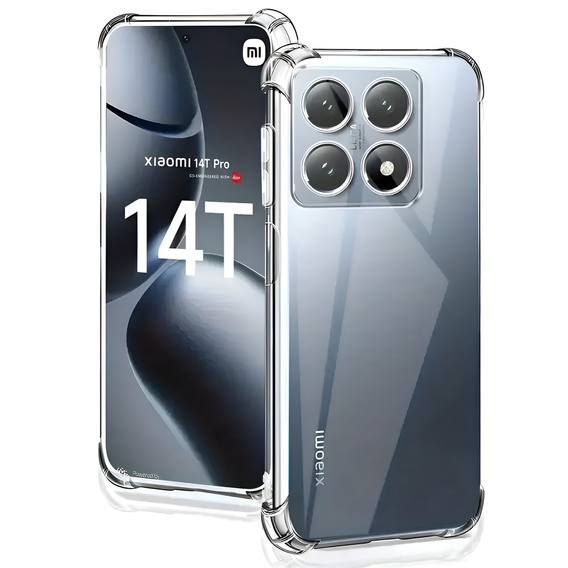 Telefontok a Xiaomi 14T Pro, Dropproof, átlátszó
