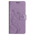 Pattintható tok a Xiaomi Redmi Note 13 Pro+, Butterfly, lila