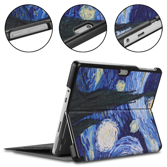 Tok Microsoft Surface Go 3/Go 2/Go, Smartcase, painted pattern