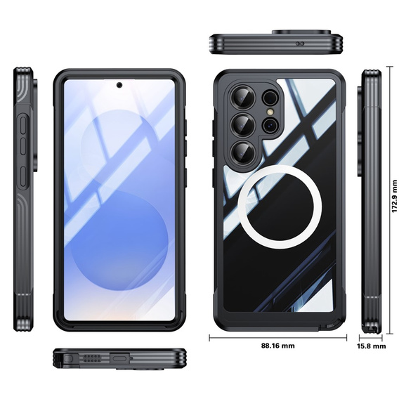 Üveges, ütésálló tok MagSafe-hez, Samsung Galaxy S26 Ultra készülékhez