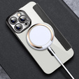Pattintható tok a iPhone 11 Pro Max, RFID Wallet MagSafe CamShield, fekete