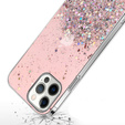 Telefontok a iPhone 13 Pro Max, Glittery, rózsaszín