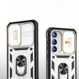 Telefontok a Samsung Galaxy S23, CamShield Slide, CamShield Slide, Fehér / fekete