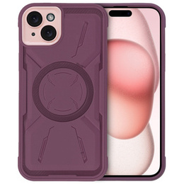 Tok iPhone 15, ERBORD Armor Mag, bordó
